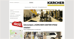 Desktop Screenshot of karcher-kecskemet.com