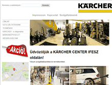 Tablet Screenshot of karcher-kecskemet.com